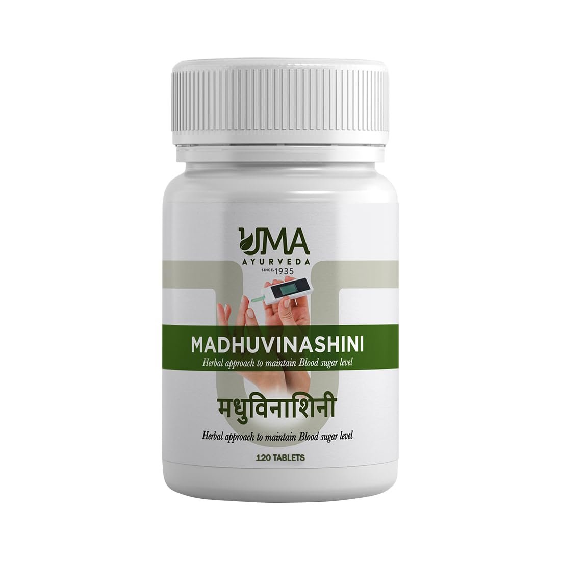 Uma Ayurveda Madhuvinashini Herbo Mineral Tablet Bottle of 120 QTY